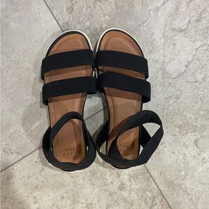 Black Sandals with strap